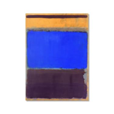 Imagem de Pôster de arte de parede vintage Mark Rothko arte moderna abstrata blocos de cores minimalistas impressão em tela sala de estar decoração de casa (SKU22,50.8x71.1 cm = (50 x 70 cm), sem moldura)