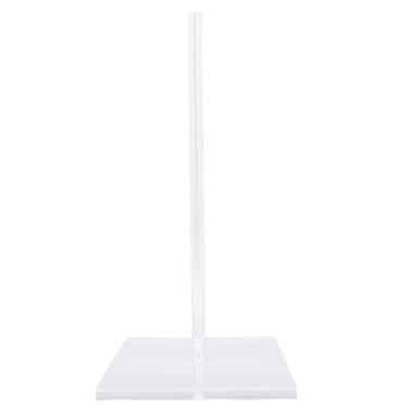 Imagem de Zerodis Suporte de Toalha de Acrílico Porta-toalhas de Dispensador de Rolo Transparente Espessamento Base Resistente Rack de Tecido Rasgo Suporte de Rolos Minimalista para Bancada de Banheiro Mesa