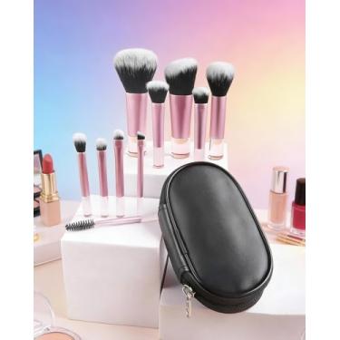 Imagem de Conjunto de pincéis de maquiagem profissional com 10 peças, perfeito para presentes de Natal, Dia das Bruxas e Ação de Graças DJA1275-04