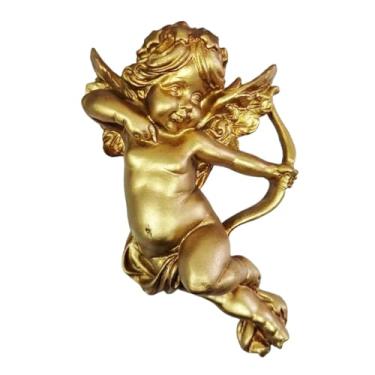 Imagem de Generic Escultura de parede de anjo, decoração de parede com Cupido, design vintage, ornamento para pendurar, estátua de anjo para decoração de casa, quarto e
