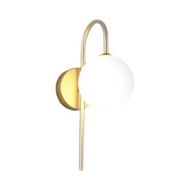 Imagem de Lâmpadas De Parede LED Preto E Dourado Com Lâmpada G9, Iluminação Para