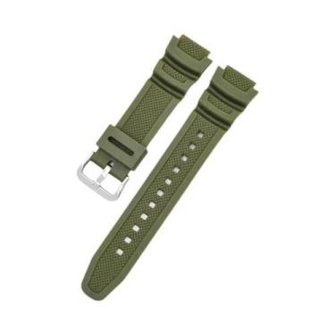 Imagem de Pulseira De Relógio De Silicone De 18mm Para Homens Para CASIO AE1200 