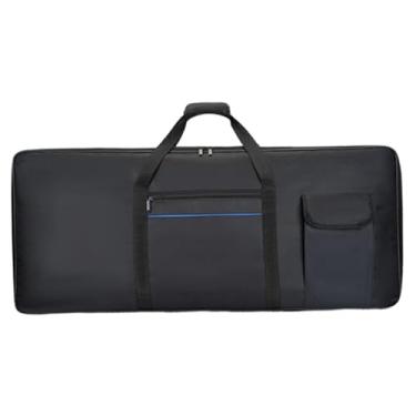 Imagem de Dynwave Bolsa para teclado de 61 teclas, bolsa para armazenamento de piano elétrico, com bolso, estojo de proteção, com alça, à prova d'água, estojo de, Grande
