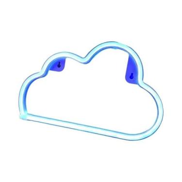Imagem de Decoração De Quarto Para Meninas Luz Neon Em Forma De Nuvem Luz Noturn