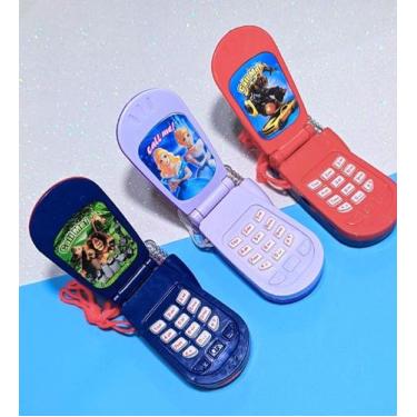 Imagem de Celular Brinquedo Infantil Musical para Crianças Toca Musica Som e Fal