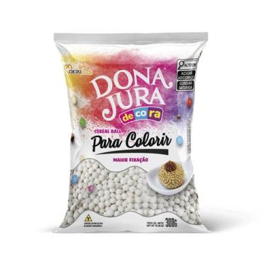 Imagem de Mini Cereal Ball Crocante Para Colorir 300g Decora Dona Jura