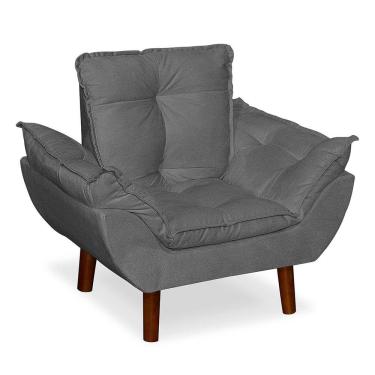 Imagem de Mini Poltrona Cadeira Opala Infantil De Criança Suede