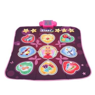Imagem de SUNGOOYUE Tapete de Dança, Tapete de Música Eletrônica Com 80 Sons, Dobrável Antiderrapante para Crianças e Adultos, Presente para Meninas de 3 a 12 Anos, Brinquedos de Aniversário, (Rósea)