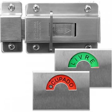 Imagem de Fechadura Fechadura Trinco Wc Livre/Ocupado Cromado Silvana 96889