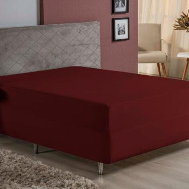 Imagem de Lençol Com Elástico Queen Nobre 1 Peça Luva de Box 55cm de Altura Malh