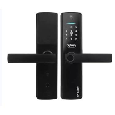 Imagem de Knup Fechadura Digital Biométrica Eletrônica com Câmera Wi-fi, Modelo CA609, Preta