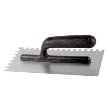 Imagem de Desempenadeira aço 25,5x12cm dentada cabo plastico max - MAXMETALURGIC