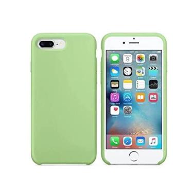 Imagem de Case Capinha Colorida Capa Slim Flexível Aveludada Compatível Com iPhone 7/8 PLUS Vermelha,Preta, Laranja, Amarela, Azul, Rosa, Pink, Branca, Lilás, Marrom, Verde, Roxo (verde claro)
