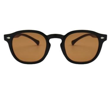 Imagem de Óculos de Sol Redondo Premium Flexível Clássico Verão UV400 Unisex - Modelo Miami - Cacife Brand (Preto e Marrom)