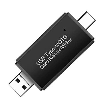 Imagem de Leitor de Cartão USB 3 Em 1 Portátil Adaptador Memória 0 Tipo-C Micro Gravador Compatível com PC Notebook