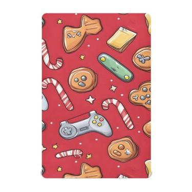 Imagem de xigua Lençol de berço com desenho animado de gengibre para meninas e meninos, lençol macio e respirável adequado para berço padrão e cama infantil 71 x 132 cm