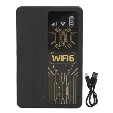 Imagem de EBTOOLS Hotspot WiFi Portátil 4G LTE, Roteador Móvel Com Slot para Cartão SIM, Velocidade WiFi de 300 Mbps 2,4 GHz, Conecta 10 Dispositivos, para Viagens Domésticas na Europa (BLACK)