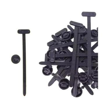 Imagem de Abraçadeira De Nylon Reforçada Com Fivela E Botão, Fixadores Plásticos