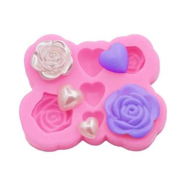 Imagem de Molde De Silicone Flor De Pessegueiro Para Resina DIY, Capa De Celular