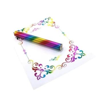 Imagem de Folha Reativa Ao Calor Para Toner 5Mx19.3CM Para Artesanato DIY, Impre
