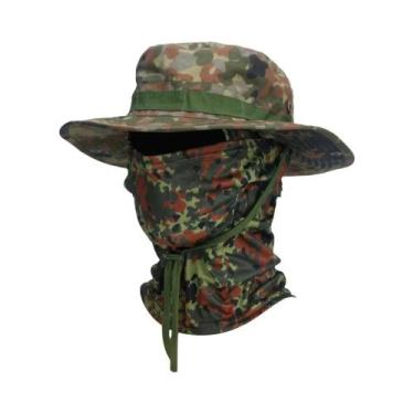 Imagem de Chapéu De Sol Masculino De Aba Larga 2 Peças/Conjunto Balaclava Boonie