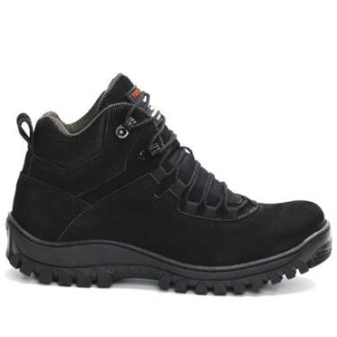 Imagem de Bota Adventure Couro Masculina Cadarço Cano Médio-Masculino