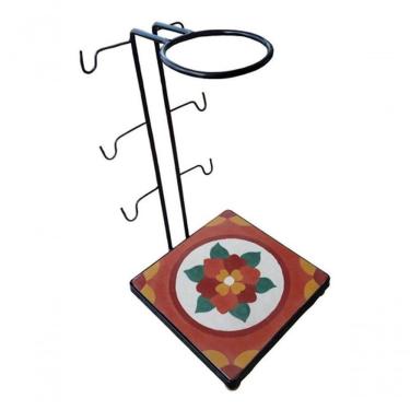 Imagem de Suporte Coador Café Mancebo Filtro Ferro E Ladrilho Rústico Ladrilho F2