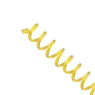 Imagem de Espirais Para Encadernação De Espiral Colorido 14Mm 85 Folhas Cores Espirais Amarelo Transp.