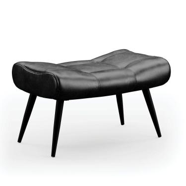 Imagem de Puff Sher Corano Pés Palito De Ferro - D'Rossi Cor Preto