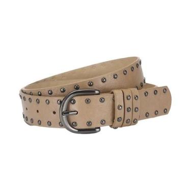 Imagem de Cinto Punk Gótico Retro Hip Hop Em Couro PU Branco Para Mulheres E Men