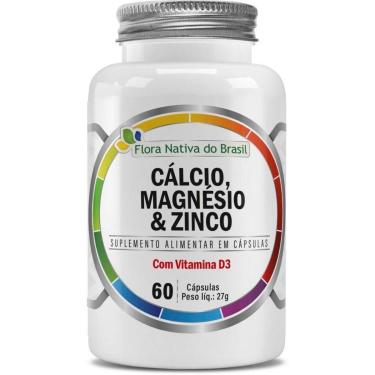 Imagem de Cálcio + Magnésio + Zico e Vitamina D3 60 - cápsulas Flora Nativa do Brasil-Unissex