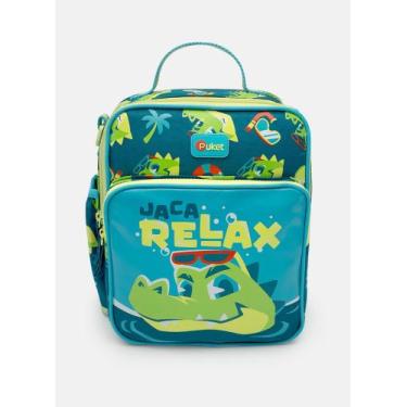 Imagem de Lancheira térmica com Bolso frontal Jacaré Relax - Puket