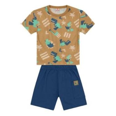 Imagem de Conjunto infantil menino de dinossauros Brandili-Masculino