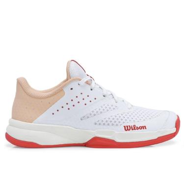 Imagem de Tênis Wilson Kaos Stroke 2.0 Branco e Coral-Feminino