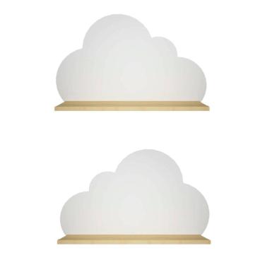 Imagem de Prateleiras para livros com base amadeirada