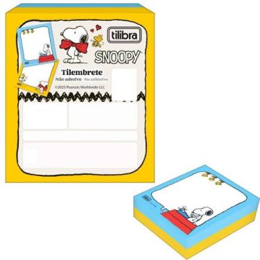 Imagem de Bloco Tilembrete Snoopy 100Fls - 80X91Mm - Tilibra