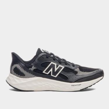 Imagem de Tênis New Balance Fresh Foam Arishi V'4 Masculino, Preto, Bege, 43