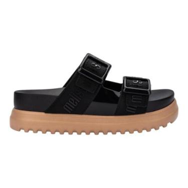 Imagem de Sandália Melissa Cozy M-Lover Platform Feminino Preto, Preto, 37