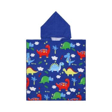 Imagem de Toalha De Banho Com Capuz Para Crianças, Robe De Praia Para Bebês - NO