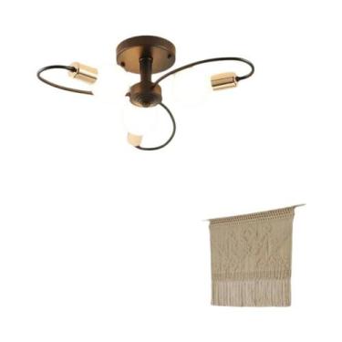 Imagem de Luminária De Teto LED E27 Moderna, Lustre Industrial Retrô, Luz Penden