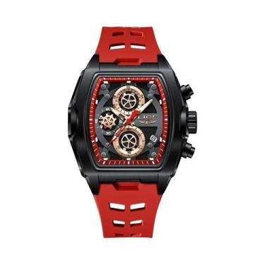 Imagem de Relógio Masculino Casual De Negócios Militar LIGE Com Pulseira De Sili