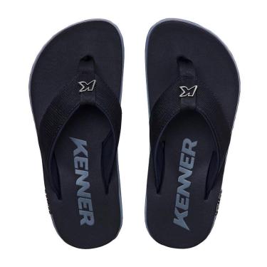 Imagem de CHINELO  KENNER KIVAH TKS PRETO E CINZA ORIGINAL-Masculino