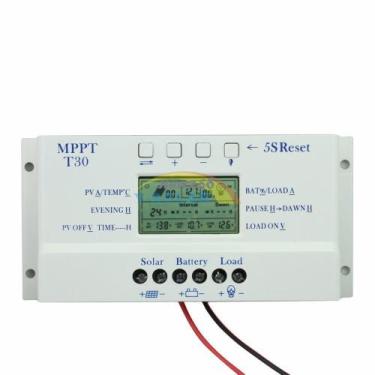 Imagem de Controlador Carga Paineis Solares Regulador 30a Mppt T30 - sunyoba