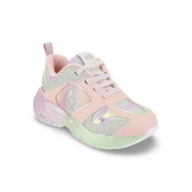 Imagem de Tênis Infantil Menina Bibi Pegasus Rosa com Prata-Feminino