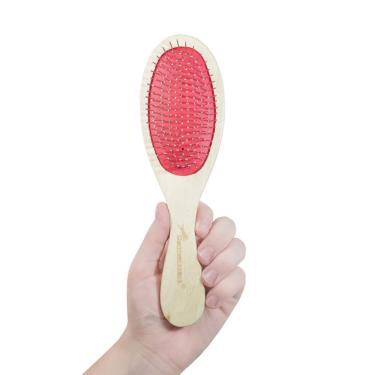 Imagem de Pente Para Cães Com Cabo De Madeira E Pinos De Metal - Germanhart