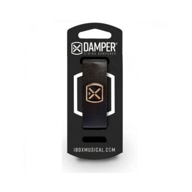 Imagem de Damper Em Couro E Tag Em Metal Preto