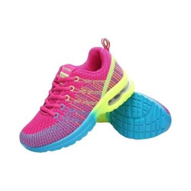 Imagem de Tênis De Corrida Femininos Coloridos E Respiráveis Em Malha, Confortáv