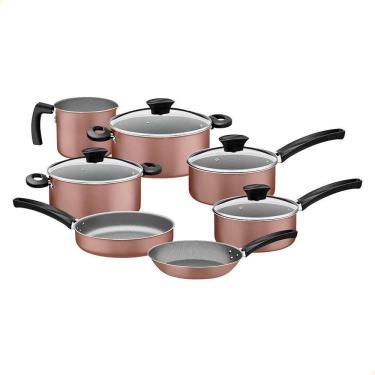 Imagem de Jogo De Panelas Michigan Tramontina Alumínio Revestimento Antiaderente Siena 7 Pçs 28299498