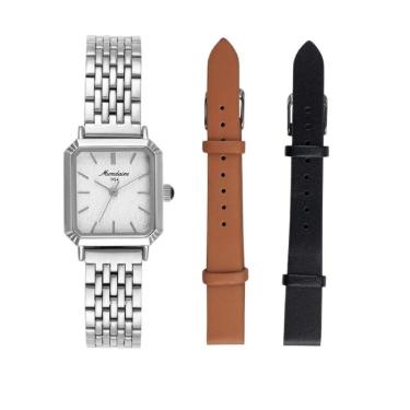 Imagem de Relógio Mondaine 32915L0MVNE2 Troca Pulseira 24mm Aço Inox Prata-Feminino