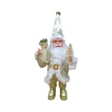 Imagem de Figurinha De Papai Noel Sentado E Em Pé De 8 Polegadas, Ornamento Para